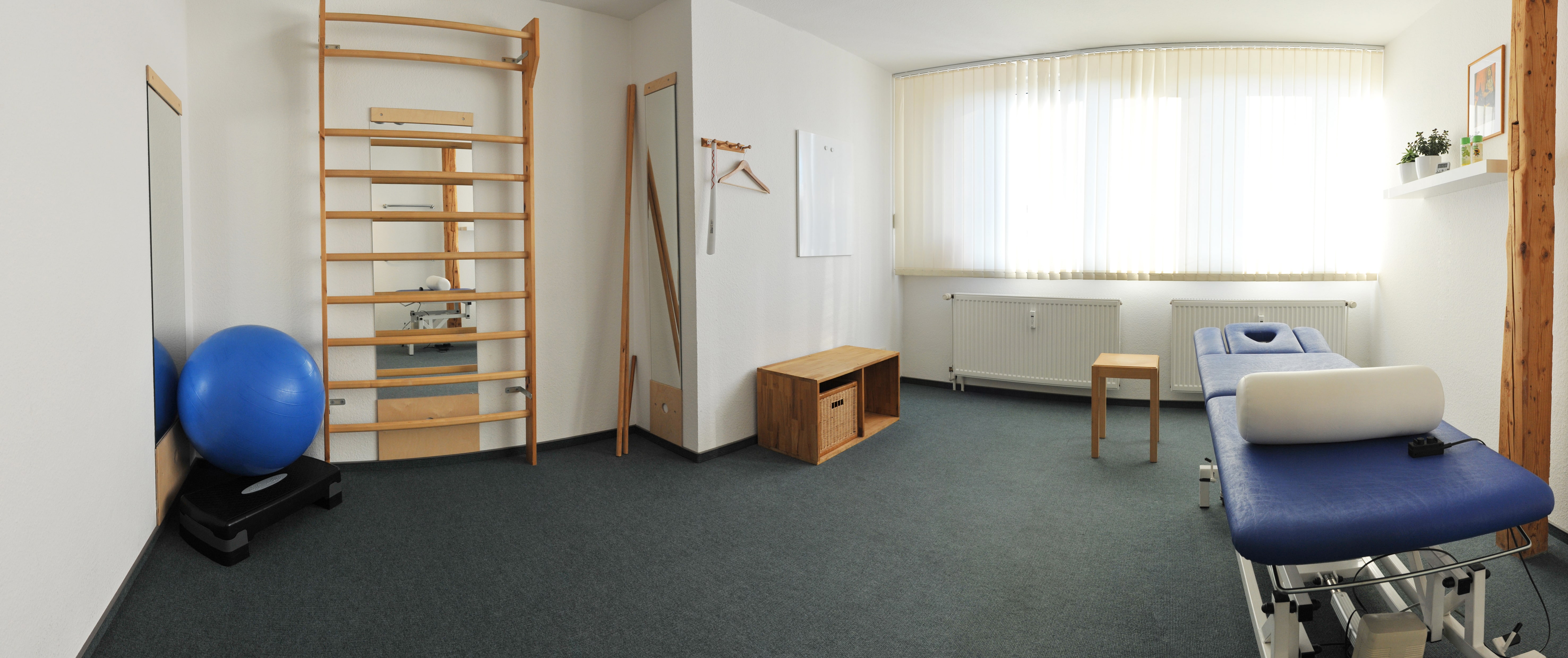 Behandlungszimmer der Physiotherapie Curativa